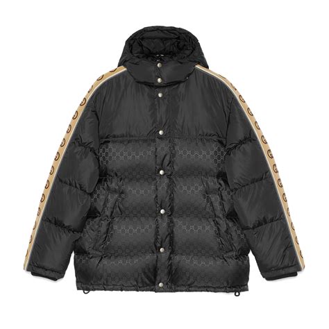 gucci gg jacquard nylon padded jacket|Gucci jacket kevin hart.